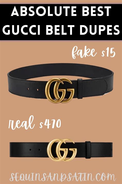 designer Gucci belt dupe